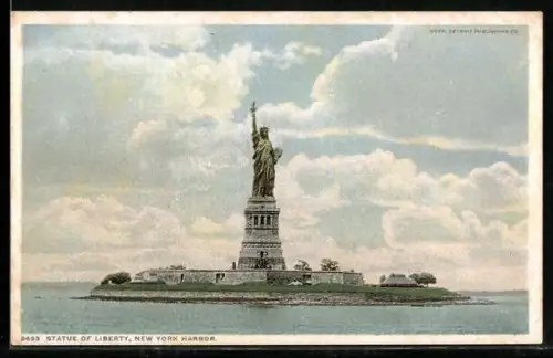 AK New York, NY, Harbor, Statue of Liberty