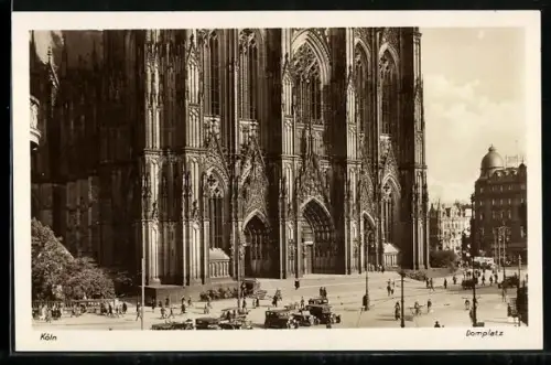 AK Köln, Dom und Domplatz