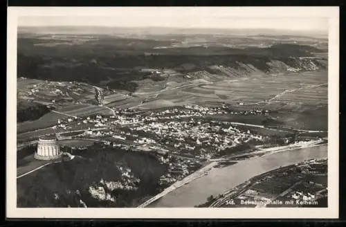 AK Kelheim, Teilansicht mit Befreiungshalle