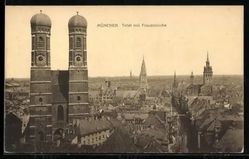 AK München, Total mit Frauenkirche