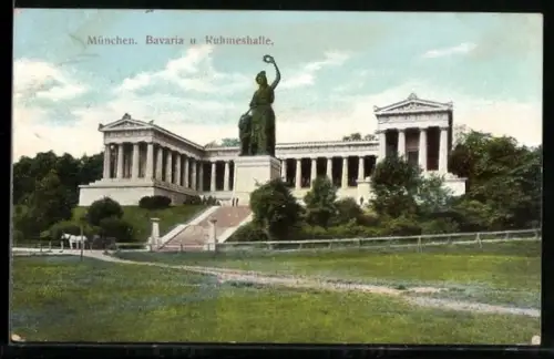 AK München, Bavaria und Ruhmeshalle