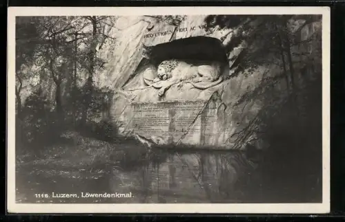 AK Luzern, Löwendenkmal