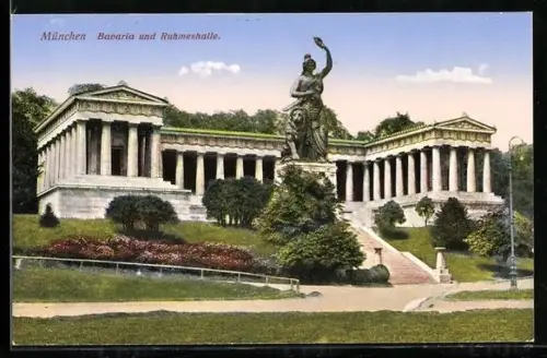 AK München, Bavaria und Ruhmeshalle