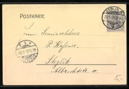 AK Berlin, Rathaus mit Strassenpartie