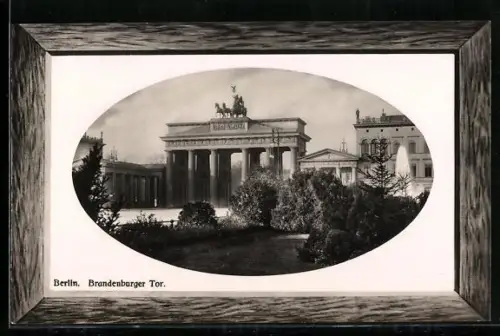 AK Berlin, Brandenburger Tor, Passepartout