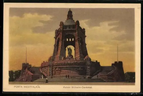 AK Porta Westfalica, Kaiser Wilhelm-Denkmal
