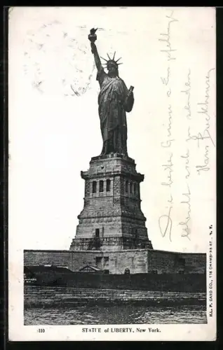 AK New York, The Statue of Liberty, Freiheitsstatue