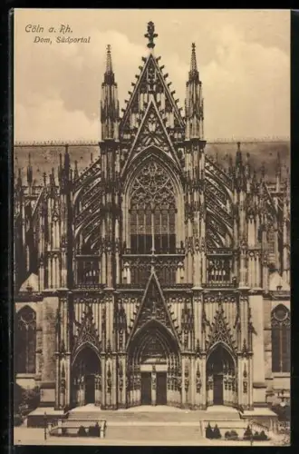 AK Köln a. Rh., Dom, Südportal