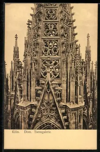 AK Köln, Dom, Turmgalerie