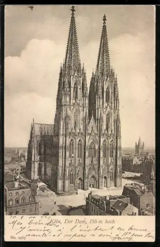 AK Köln, Blick zum Dom