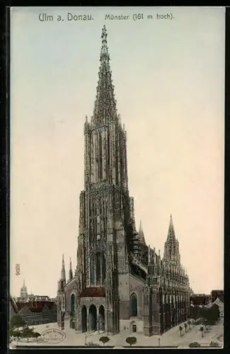 AK Ulm a. Donau, Blick zum Münster