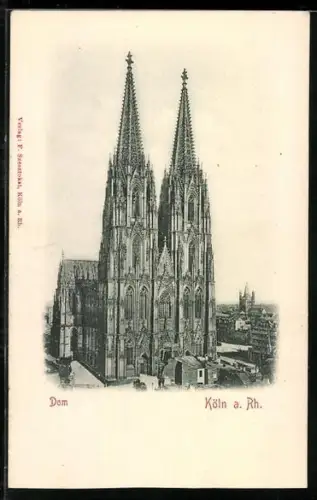 AK Köln a. Rh., Blick zum Kölner Dom