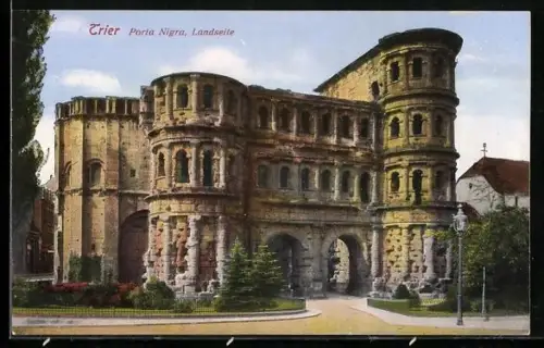AK Trier, Porta Nigra, Landseite