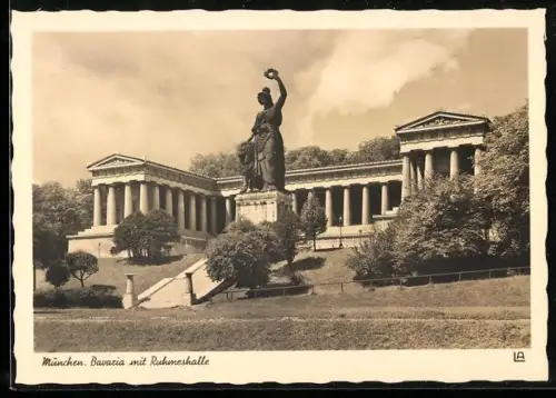 AK München, Ruhmeshalle und Bavaria