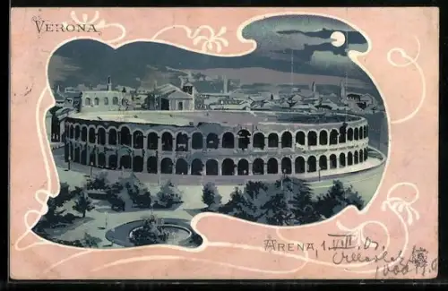 AK Verona, Arena bei Nacht
