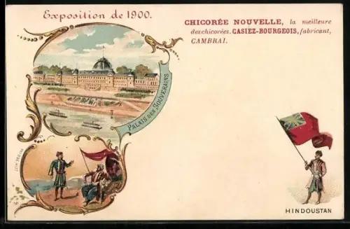 Künstler-AK Paris, Exposition universelle de 1900, Palais des Souverains, Hindoustan