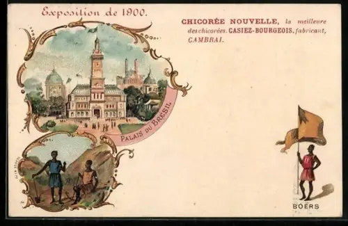 Künstler-AK Paris, Exposition universelle de 1900, Palais du Brésil, Boers