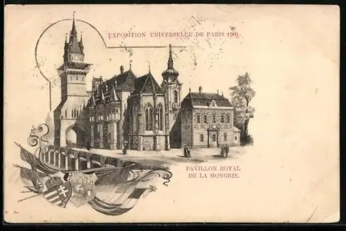 Künstler-AK Paris, Exposition universelle de 1900, Pavillon Royal de la Hongrie