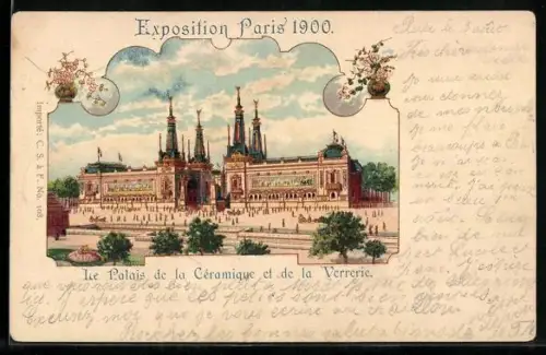 Künstler-AK Paris, Exposition universelle de 1900, Le Palais de la Céramique et de la Verrerie
