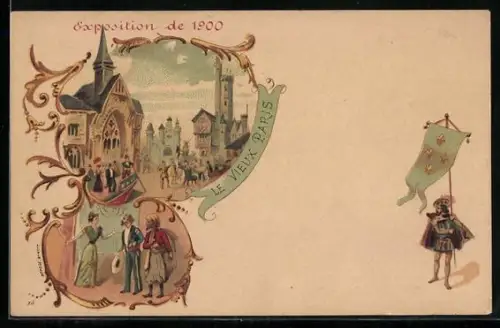 Künstler-AK Paris, Exposition de 1900, Le Vieux Paris