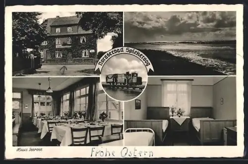 AK Spiekeroog, Nordseebad, Kinderheim Haus Seerose, Innenansichten