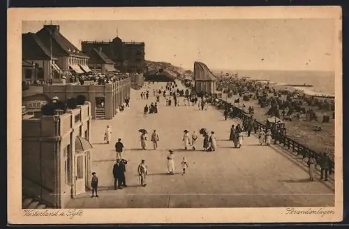 AK Westerland a. Sylt, Strandanlagen