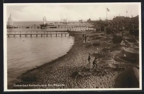 AK Kellenhusen, Am Strande, Ostseebad, Strand, Seebrücke, Badegäste