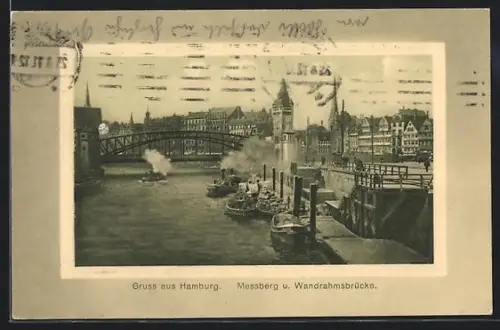 AK Hamburg, Messberg, Wandrahmsbrücke