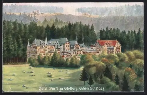 AK Schierke /Harz, Hotel Fürst zu Stolberg
