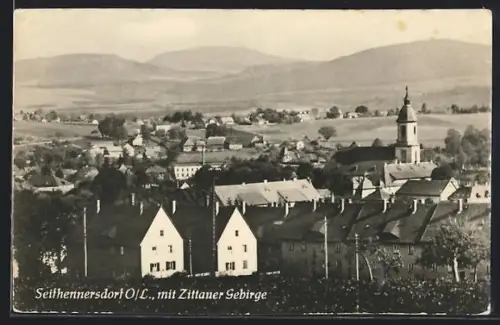 AK Seifhennersdorf /OL., Mit Zittauer Gebirge