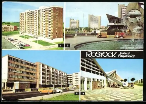 AK Rostock, Neue Stadtteile: Lütten Klein, Evershagen, Südstadt, Ortspartien