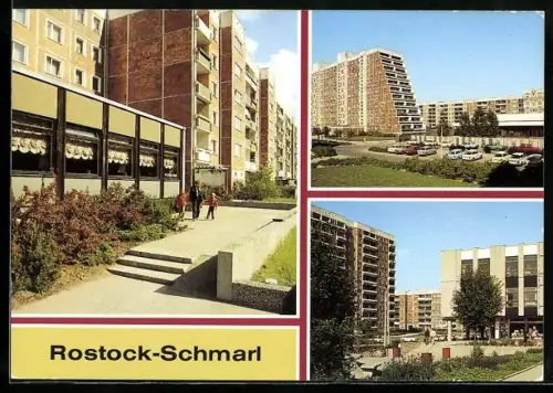 AK Rostock-Schmarl, Ortspartien mit Hochhäusern