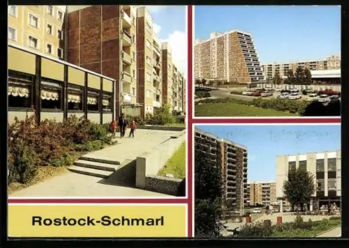 AK Rostock-Schmarl, Ortspartien mit Hochhäusern