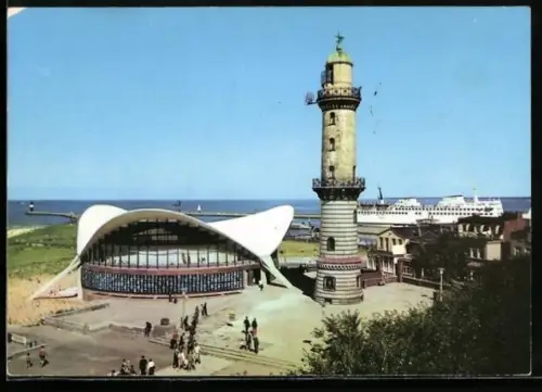 AK Rostock-Warnemünde, Gaststätte Teepott und Leuchtturm