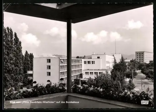 AK Bonn, Bundeshaus, Ansicht vom Haus Nordrhein-Westfalen aus