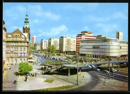 AK Leipzig, Warenhaus Konsument am Brühl