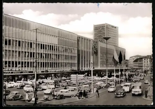 AK München, Strassenpartie am Hauptbahnhof