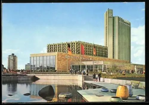 AK Karl-Marx-Stadt, Interhotel und Stadthalle