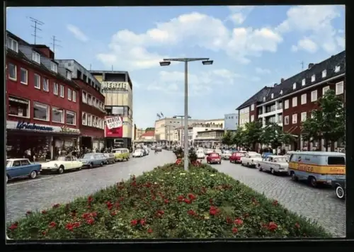 AK Neumünster, Grossflecken-Kuhberg, VW Bulli mit Sinalco-Werbung