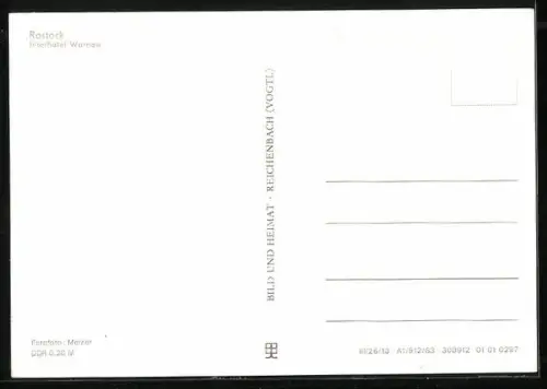 AK Rostock, Interhotel Warnow, Aussenansicht