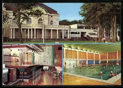 AK Ostseebad Kühlungsborn, FDGB mit Meerwasserschwimmhalle
