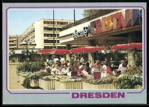 AK Dresden, Neustädter Markt mit Eiscafe Kristall