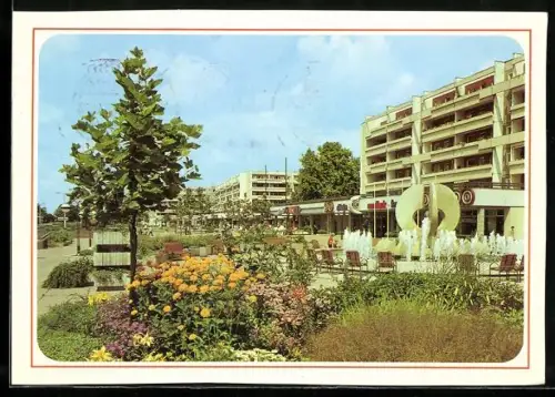 AK Dresden, Neustädter Markt mit Geschäften