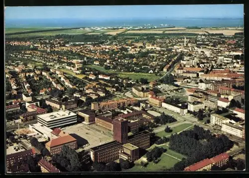 AK Wilhelmshaven, Gesamtansicht vom Flugzeug aus