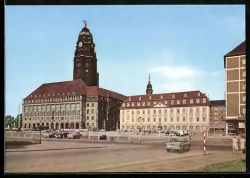 AK Dresden, Rathaus und Gewandhaus