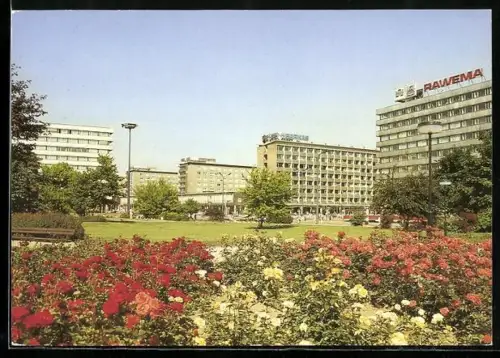 AK Karl-Marx-Stadt, Gebäude an der Strasse der Nationen