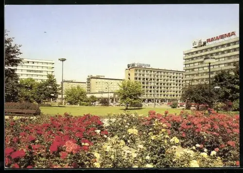 AK Karl-Marx-Stadt, Gebäude an der Strasse der Nationen
