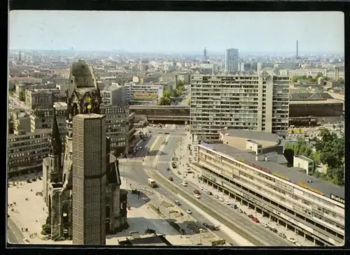 AK Berlin-Charlottenburg, Hardenbergstrasse mit Gedächtniskirche