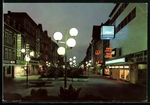 AK Herne /Westf., Bahnhfostrasse, Fussgängerzone, Woolworth, Deichmann