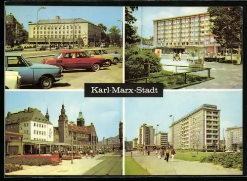 AK Karl-Marx-Stadt, Interhotel Chemnitzer Hof, Interhotel Moskau